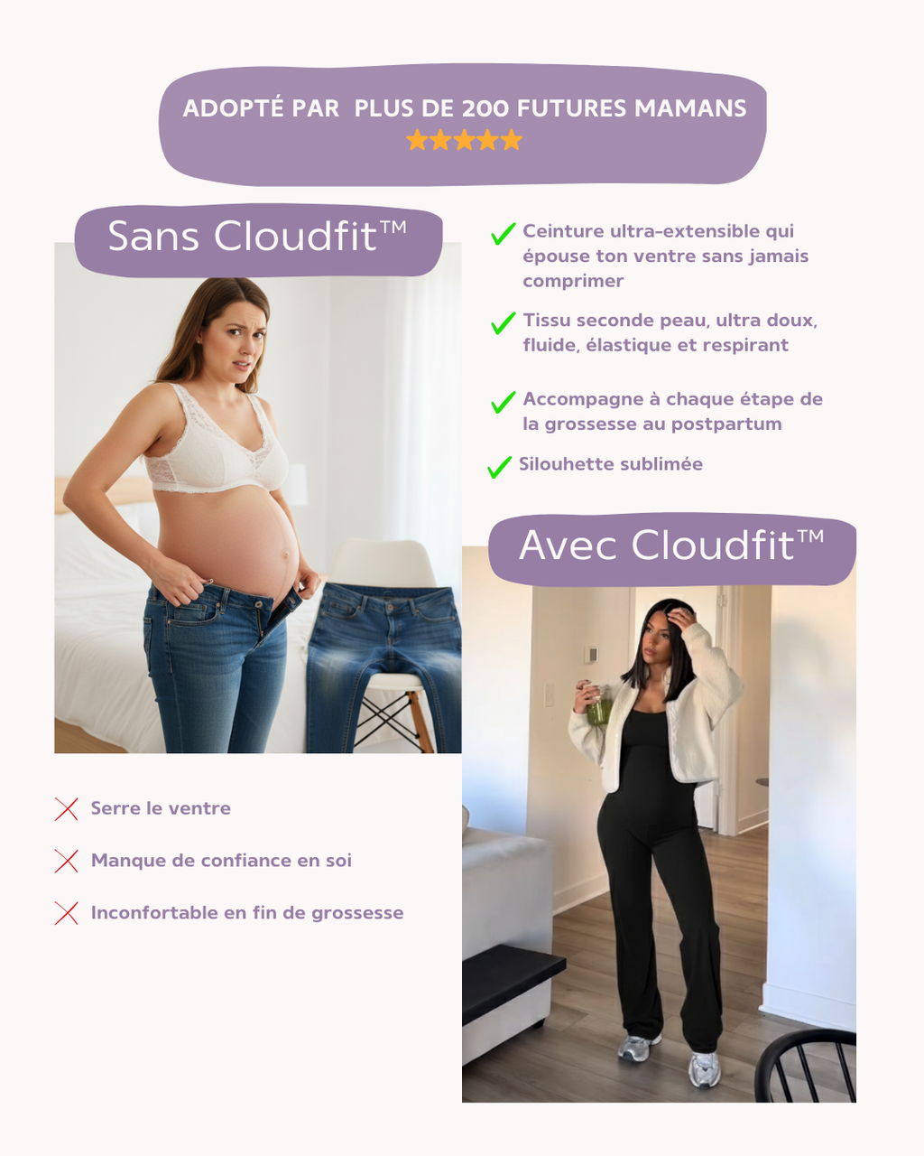 Cloudfit™<br>Legging grossesse évolutif